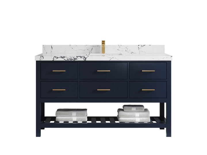 Parker 60 in. W x 22 in. D Single Sink Bathroom Vanity - photo 32