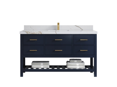 Parker 60 in. W x 22 in. D Single Sink Bathroom Vanity - Willow Bath and Vanity