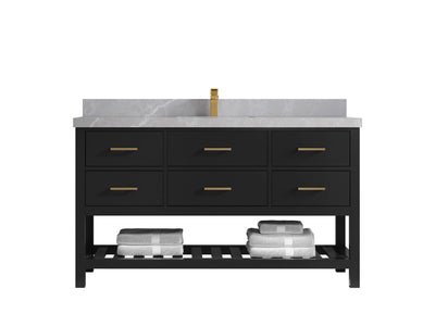 Parker 60 in. W x 22 in. D Single Sink Bathroom Vanity - Willow Bath and Vanity