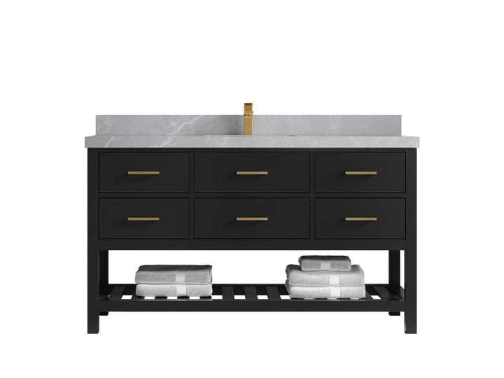 Parker 60 in. W x 22 in. D Single Sink Bathroom Vanity - photo 30