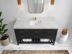 Parker 60 in. W x 22 in. D Single Sink Bathroom Vanity - photo 25