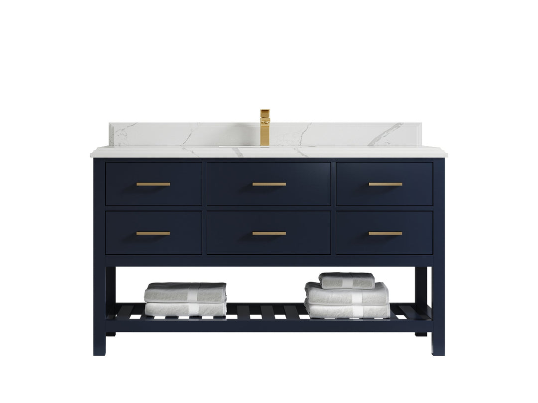 Parker 60 in. W x 22 in. D Single Sink Bathroom Vanity - Willow Bath and Vanity