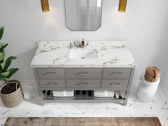Parker 60 in. W x 22 in. D Single Sink Bathroom Vanity - photo 27