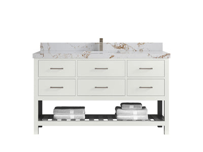 Parker 60 in. W x 22 in. D Single Sink Bathroom Vanity - Willow Bath and Vanity