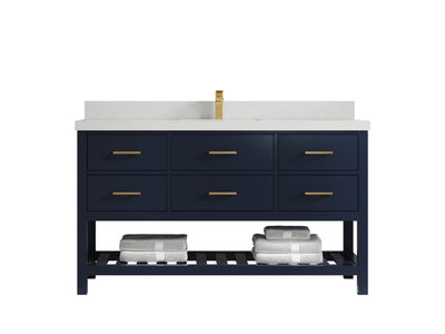 Parker 60 in. W x 22 in. D Single Sink Bathroom Vanity - Willow Bath and Vanity