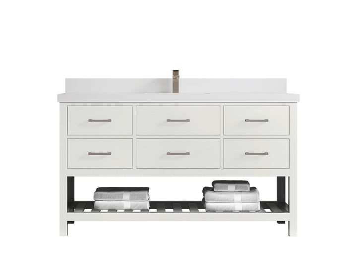 Parker 60 in. W x 22 in. D Single Sink Bathroom Vanity - photo 38