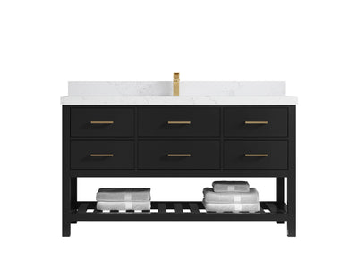 Parker 60 in. W x 22 in. D Single Sink Bathroom Vanity - Willow Bath and Vanity