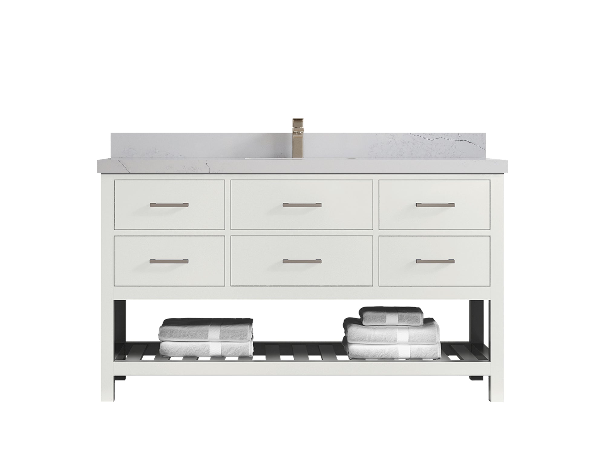 Parker 60 in. W x 22 in. D Single Sink Bathroom Vanity - Willow Bath and Vanity