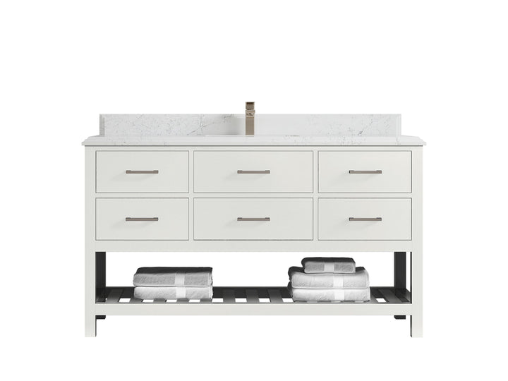 Parker 60 in. W x 22 in. D Single Sink Bathroom Vanity - photo 47