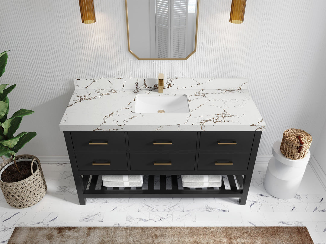 Parker 60 in. W x 22 in. D Single Sink Bathroom Vanity - Willow Bath and Vanity