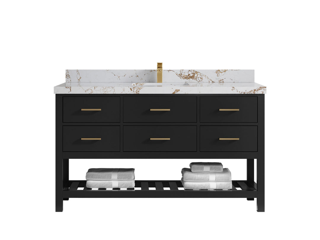 Parker 60 in. W x 22 in. D Single Sink Bathroom Vanity - Willow Bath and Vanity
