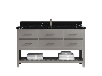 Parker 60 in. W x 22 in. D Single Sink Bathroom Vanity - Willow Bath and Vanity