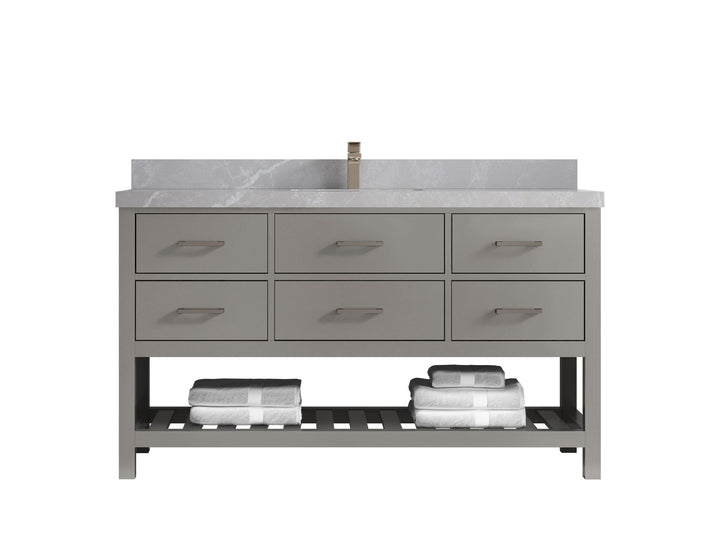 Parker 60 in. W x 22 in. D Single Sink Bathroom Vanity - photo 24