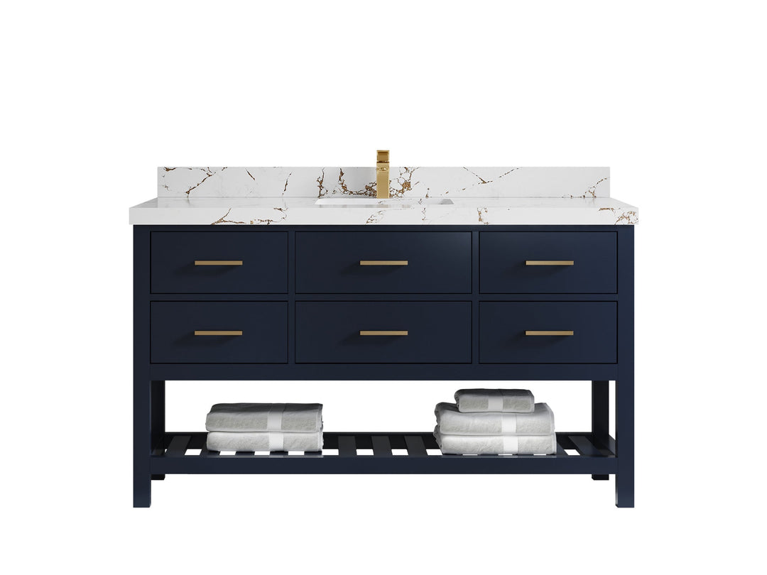 Parker 60 in. W x 22 in. D Single Sink Bathroom Vanity - Willow Bath and Vanity