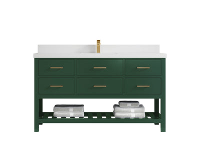 Parker 60 in. W x 22 in. D Single Sink Bathroom Vanity - Willow Bath and Vanity
