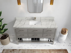 Parker 60 in. W x 22 in. D Single Sink Bathroom Vanity - photo 31