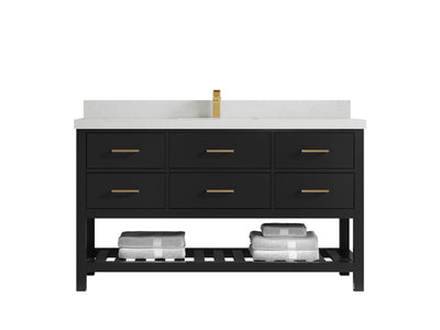 Parker 60 in. W x 22 in. D Single Sink Bathroom Vanity - Willow Bath and Vanity