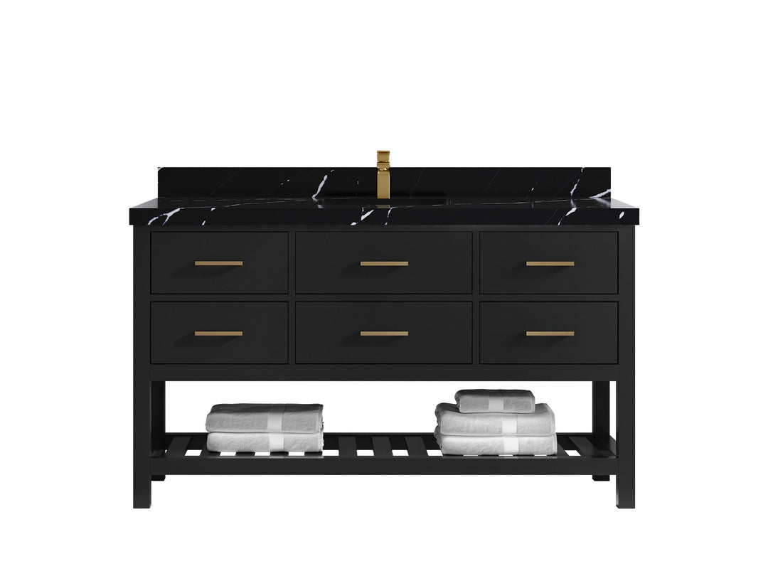 Parker 60 in. W x 22 in. D Single Sink Bathroom Vanity - Willow Bath and Vanity