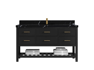 Parker 60 in. W x 22 in. D Single Sink Bathroom Vanity - Willow Bath and Vanity