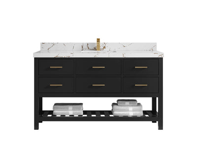 Parker 60 in. W x 22 in. D Single Sink Bathroom Vanity - Willow Bath and Vanity