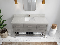 Parker 60 in. W x 22 in. D Single Sink Bathroom Vanity - photo 23