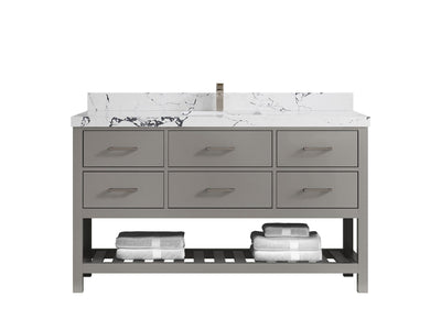 Parker 60 in. W x 22 in. D Single Sink Bathroom Vanity - Willow Bath and Vanity