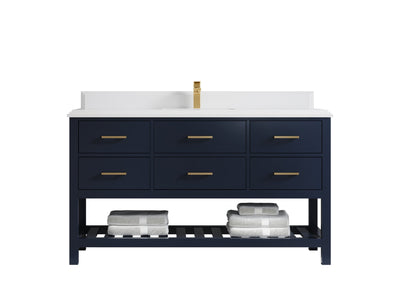 Parker 60 in. W x 22 in. D Single Sink Bathroom Vanity - Willow Bath and Vanity