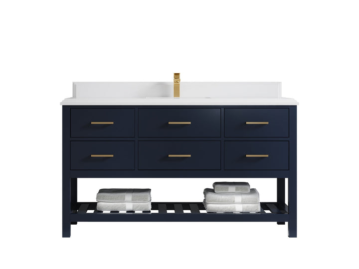 Parker 60 in. W x 22 in. D Single Sink Bathroom Vanity - photo 48