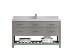 Parker 60 in. W x 22 in. D Single Sink Bathroom Vanity - photo 1