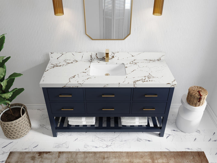 Parker 60 in. W x 22 in. D Single Sink Bathroom Vanity - photo 27