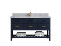Parker 60 in. W x 22 in. D Single Sink Bathroom Vanity - photo 34