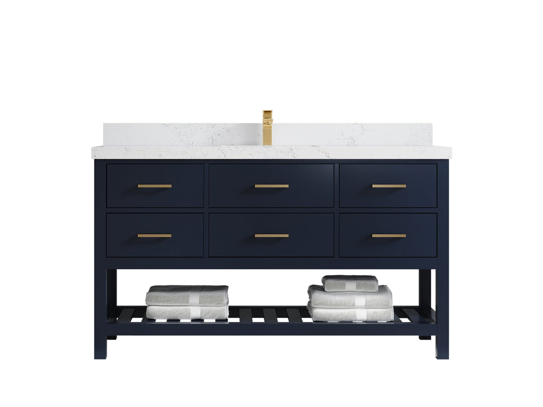 Parker 60 in. W x 22 in. D Single Sink Bathroom Vanity - Willow Bath and Vanity