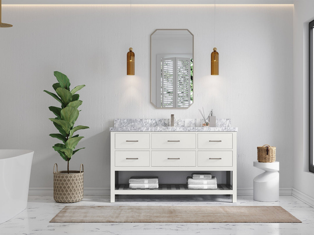 Parker 60 in. W x 22 in. D Single Sink Bathroom Vanity - Willow Bath and Vanity