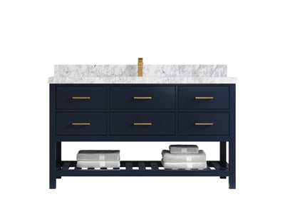 Parker 60 in. W x 22 in. D Single Sink Bathroom Vanity - Willow Bath and Vanity