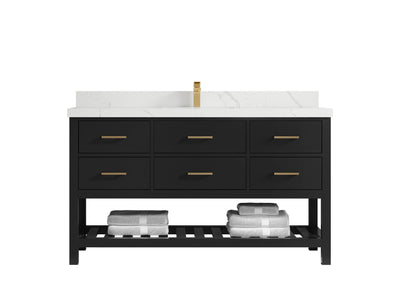 Parker 60 in. W x 22 in. D Single Sink Bathroom Vanity - Willow Bath and Vanity