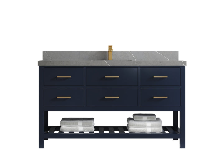 Parker 60 in. W x 22 in. D Single Sink Bathroom Vanity - photo 26
