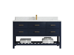 Parker 60 in. W x 22 in. D Single Sink Bathroom Vanity - photo 46