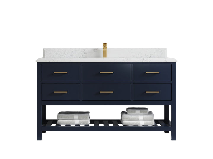 Parker 60 in. W x 22 in. D Single Sink Bathroom Vanity - photo 46