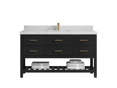 Parker 60 in. W x 22 in. D Single Sink Bathroom Vanity - Willow Bath and Vanity