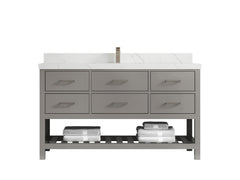 Parker 60 in. W x 22 in. D Single Sink Bathroom Vanity - photo 14