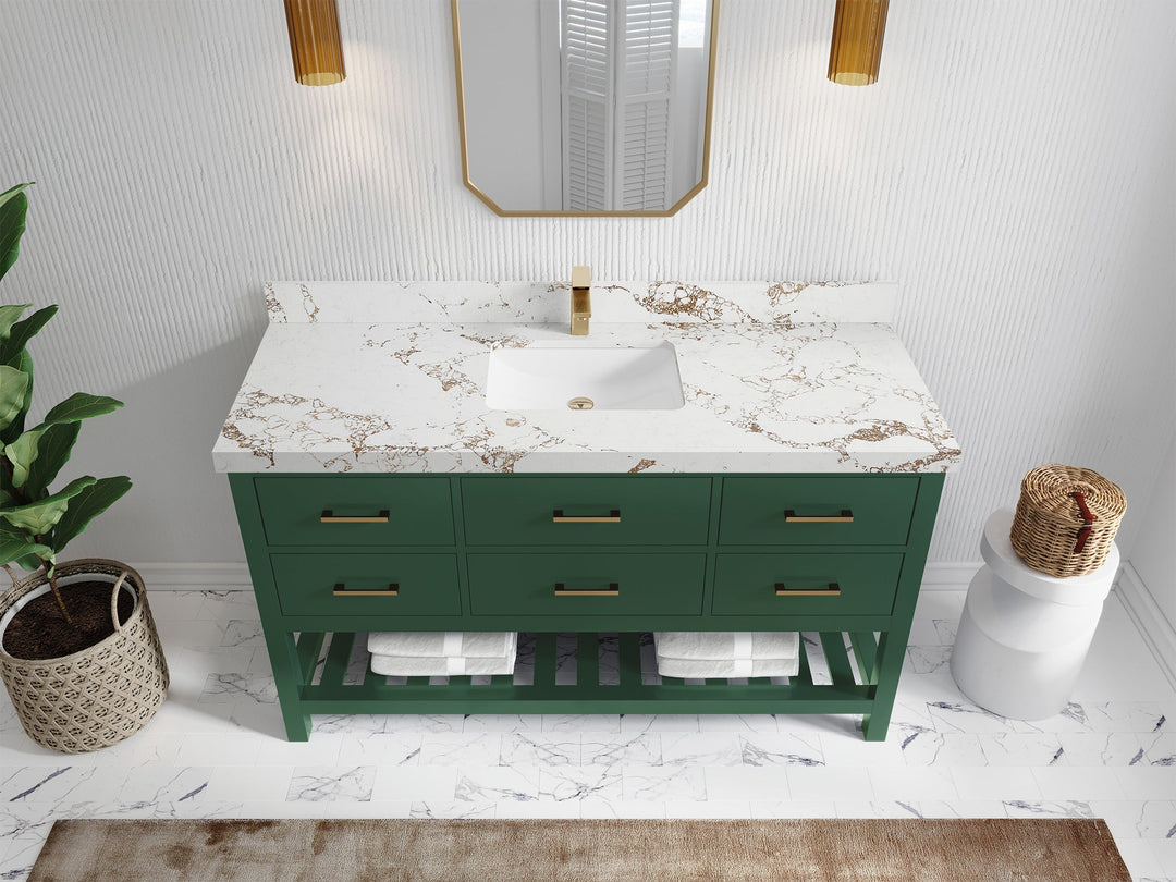 Parker 60 in. W x 22 in. D Single Sink Bathroom Vanity - Willow Bath and Vanity