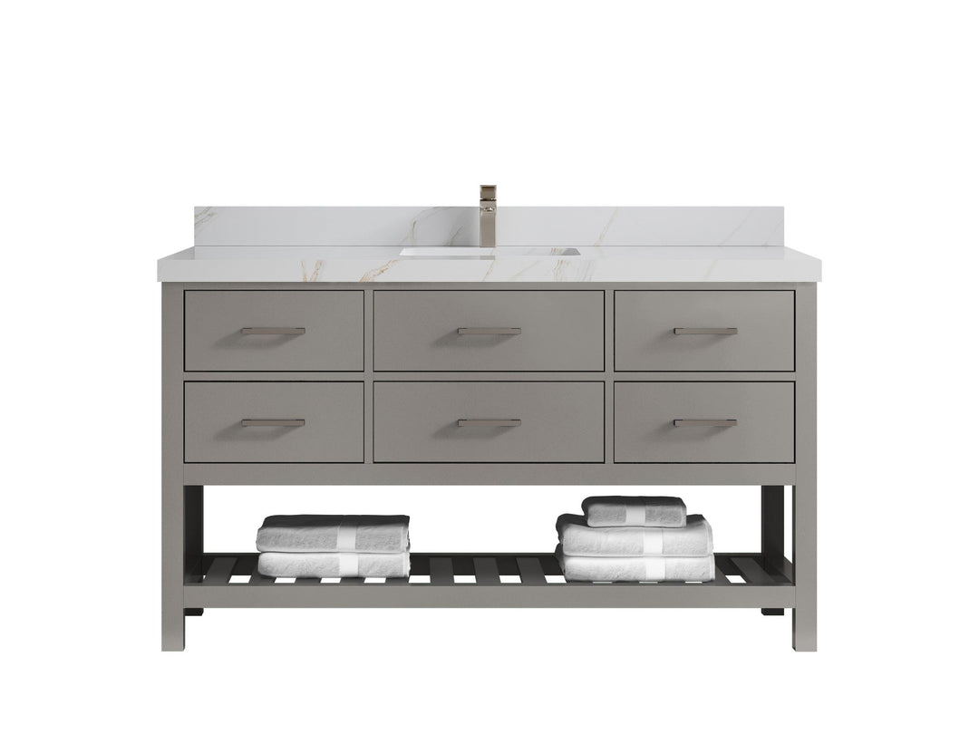 Parker 60 in. W x 22 in. D Single Sink Bathroom Vanity - Willow Bath and Vanity
