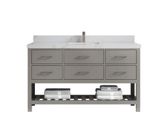 Parker 60 in. W x 22 in. D Single Sink Bathroom Vanity - photo 20