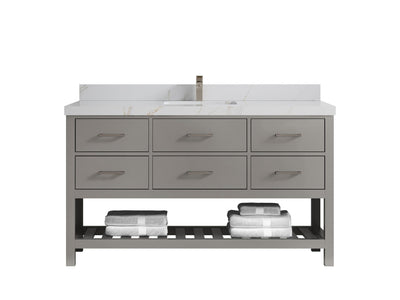 Parker 60 in. W x 22 in. D Single Sink Bathroom Vanity - Willow Bath and Vanity