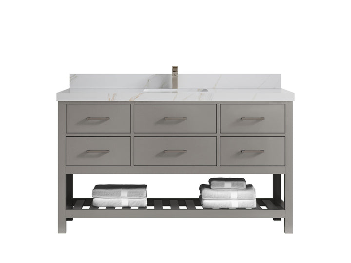 Parker 60 in. W x 22 in. D Single Sink Bathroom Vanity - photo 20