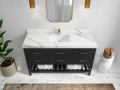 Parker 60 in. W x 22 in. D Single Sink Bathroom Vanity - photo 27