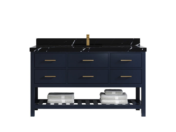 Parker 60 in. W x 22 in. D Single Sink Bathroom Vanity - photo 12