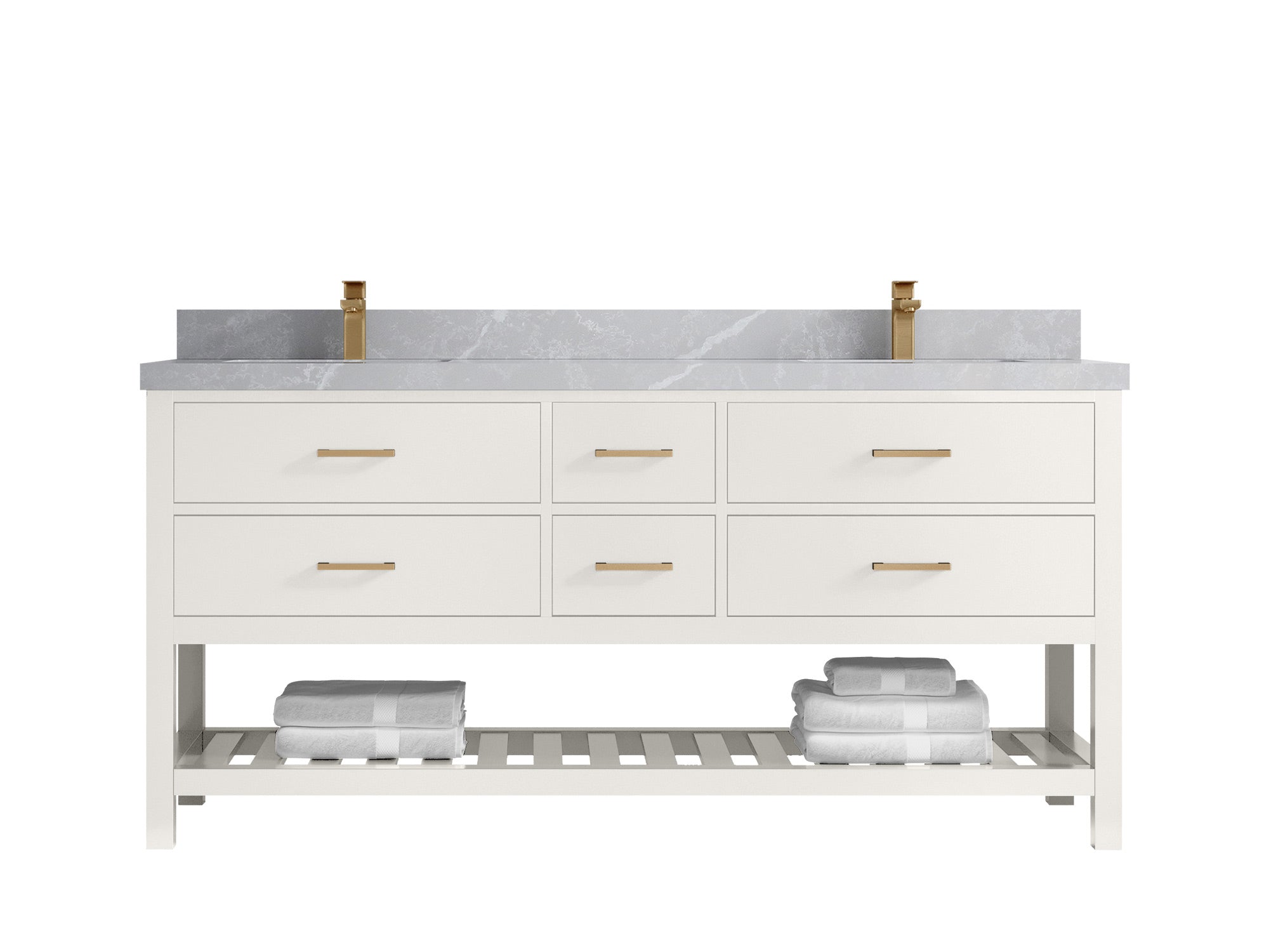 Parker 72 in. W x 22 in. D Double Sink Bathroom Vanity - Willow Bath and Vanity