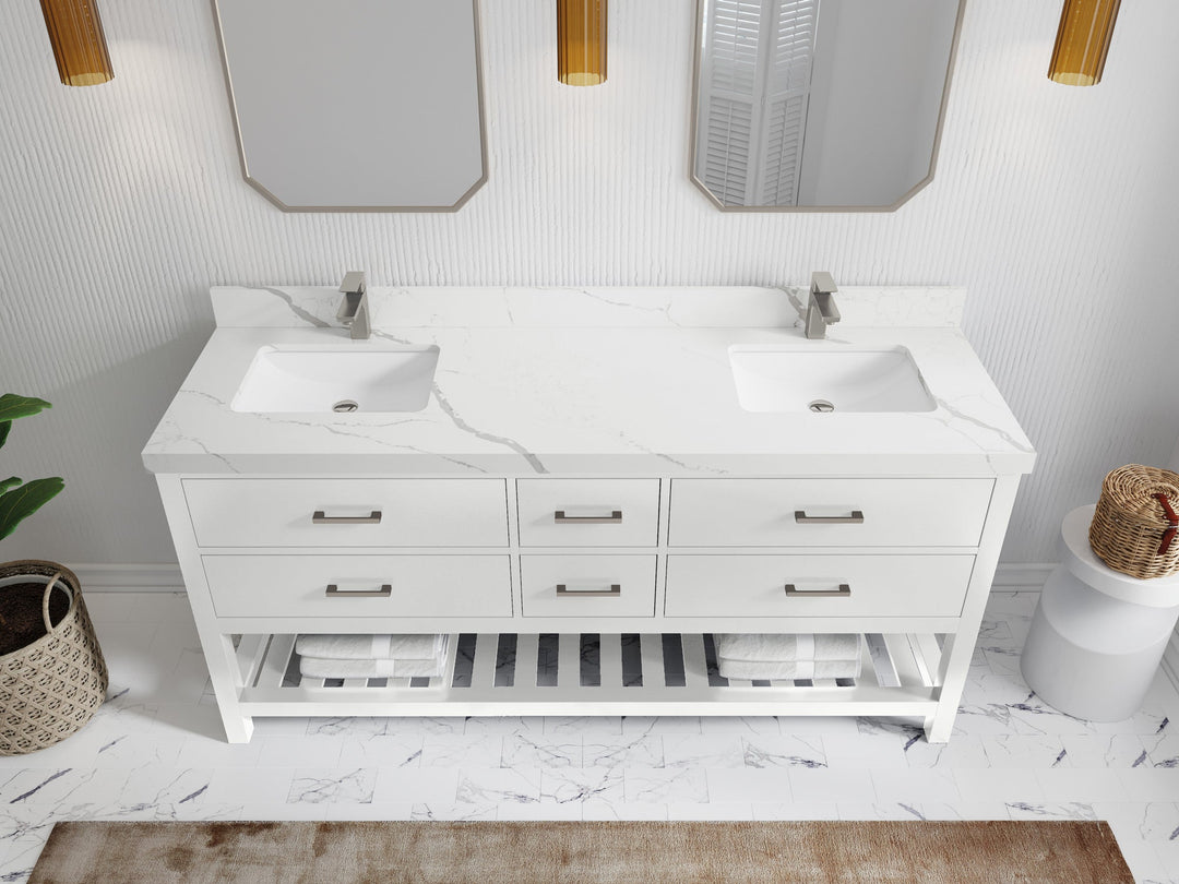 Parker 72 in. W x 22 in. D Double Sink Bathroom Vanity - Willow Bath and Vanity