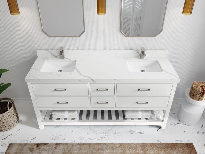 Parker 72 in. W x 22 in. D Double Sink Bathroom Vanity - photo 13